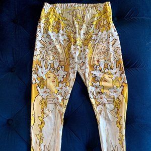Poprageous Art Nouveau Alphonse Mucha leggings